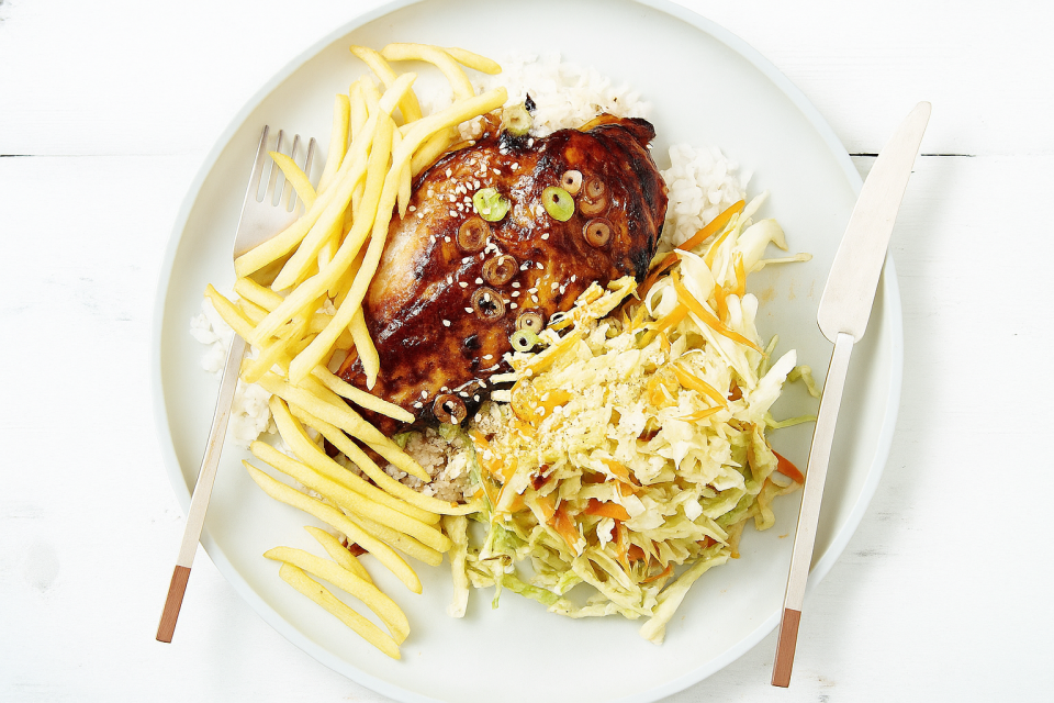 Pixle Place @Clazroom Neo Damansara Monday (14/7): Teriyaki Chicken Thigh with Fries & Coleslaw